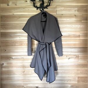 BCBG maxazria wool coat - wrap coat with belt